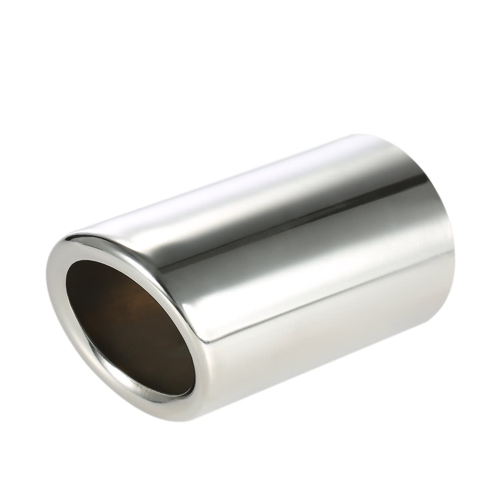 Pair of Car Stainless Steel Exhaust Tail Pipes Muffler Tips for VW Golf Tiguan Passat Touran BMW 325i 328i