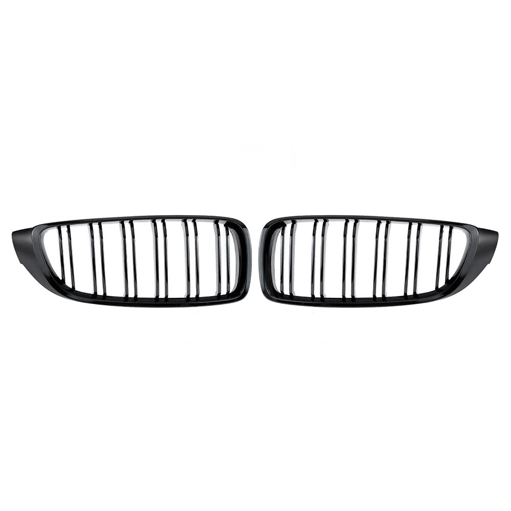 Gloss Black Front Kidney Grille Double Slat M4 Sport Style Grill for BMW F32 F33 F36 F82 Cabriolet Coupe