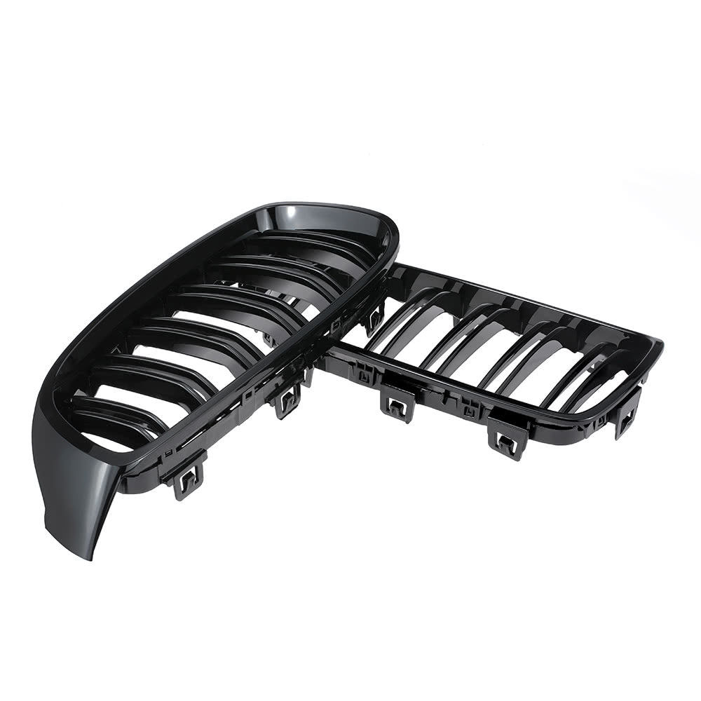 Gloss Black Front Kidney Grille Double Slat M4 Sport Style Grill for BMW F32 F33 F36 F82 Cabriolet Coupe