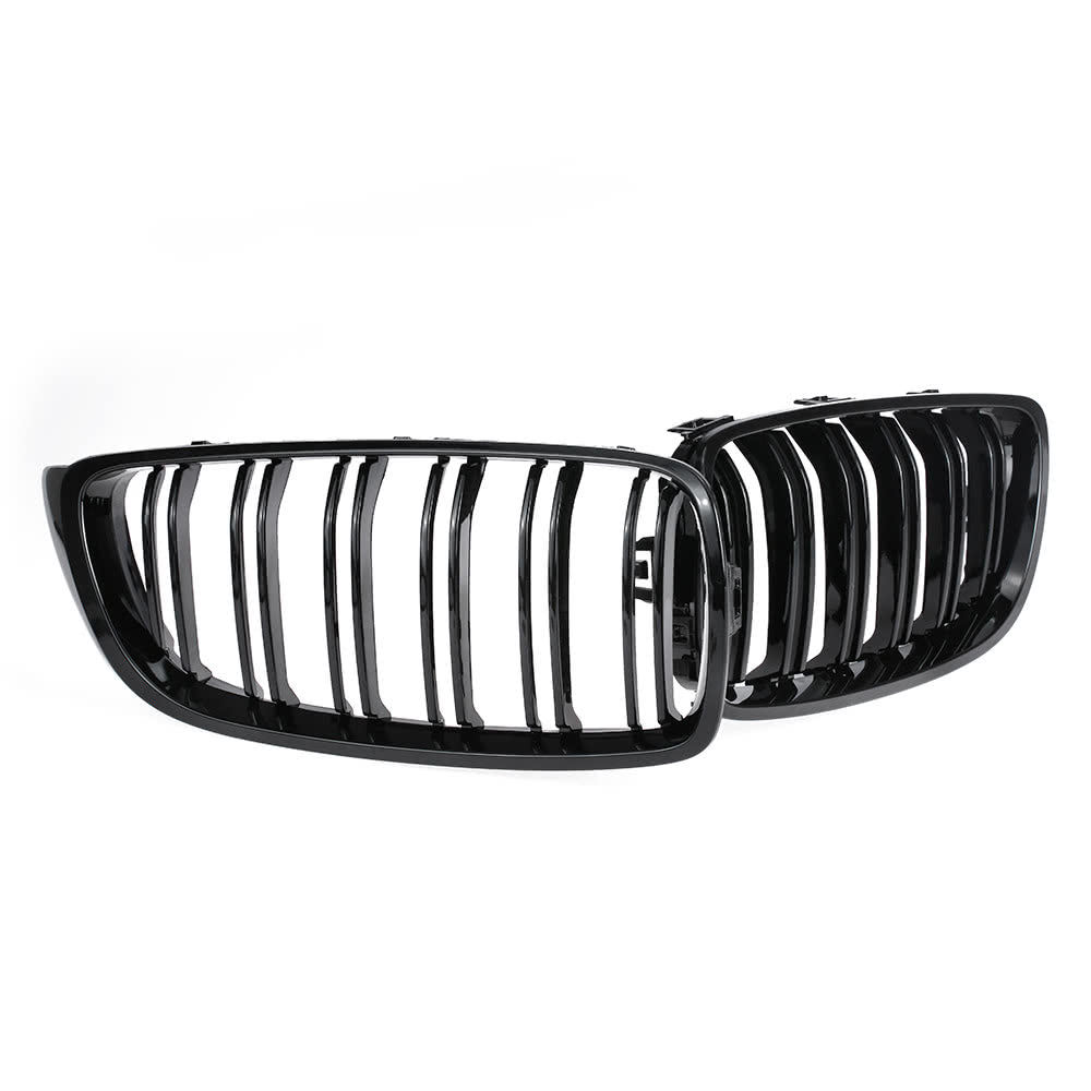 Gloss Black Front Kidney Grille Double Slat M4 Sport Style Grill for BMW F32 F33 F36 F82 Cabriolet Coupe