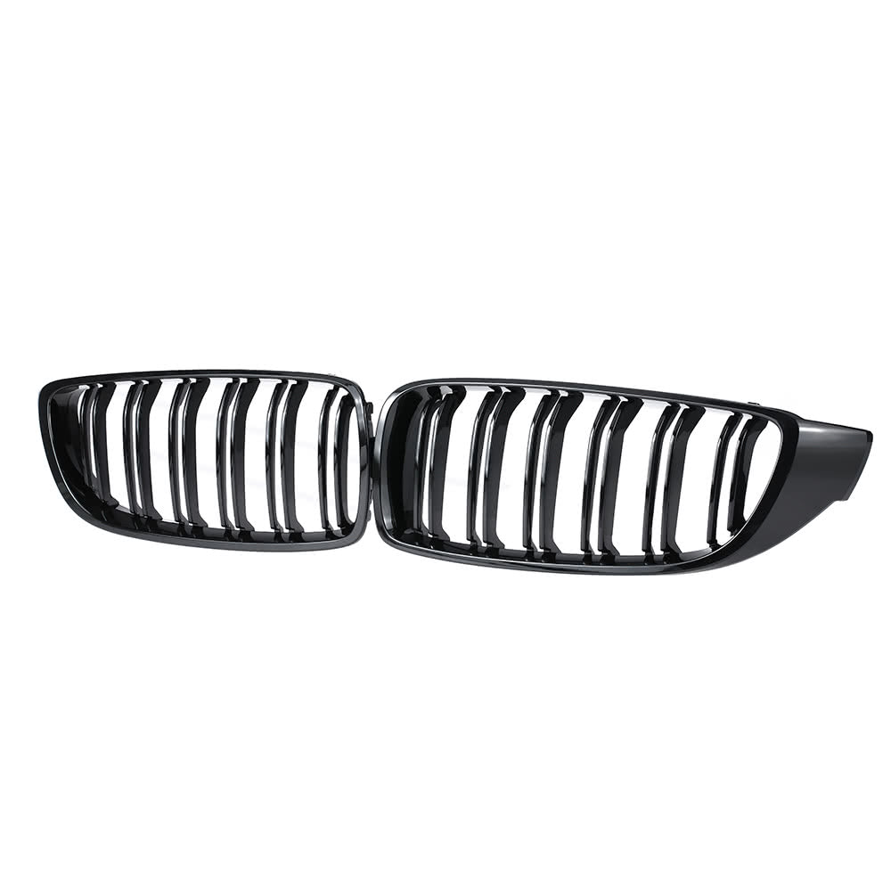 Gloss Black Front Kidney Grille Double Slat M4 Sport Style Grill for BMW F32 F33 F36 F82 Cabriolet Coupe