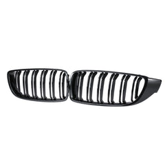 Gloss Black Front Kidney Grille Double Slat M4 Sport Style Grill for BMW F32 F33 F36 F82 Cabriolet Coupe