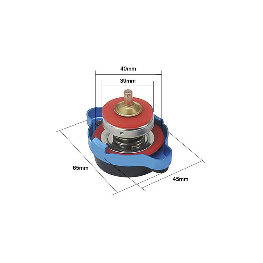 Universal Thermo Thermostatic Radiator Cap Cover with Water Temperature Gauge