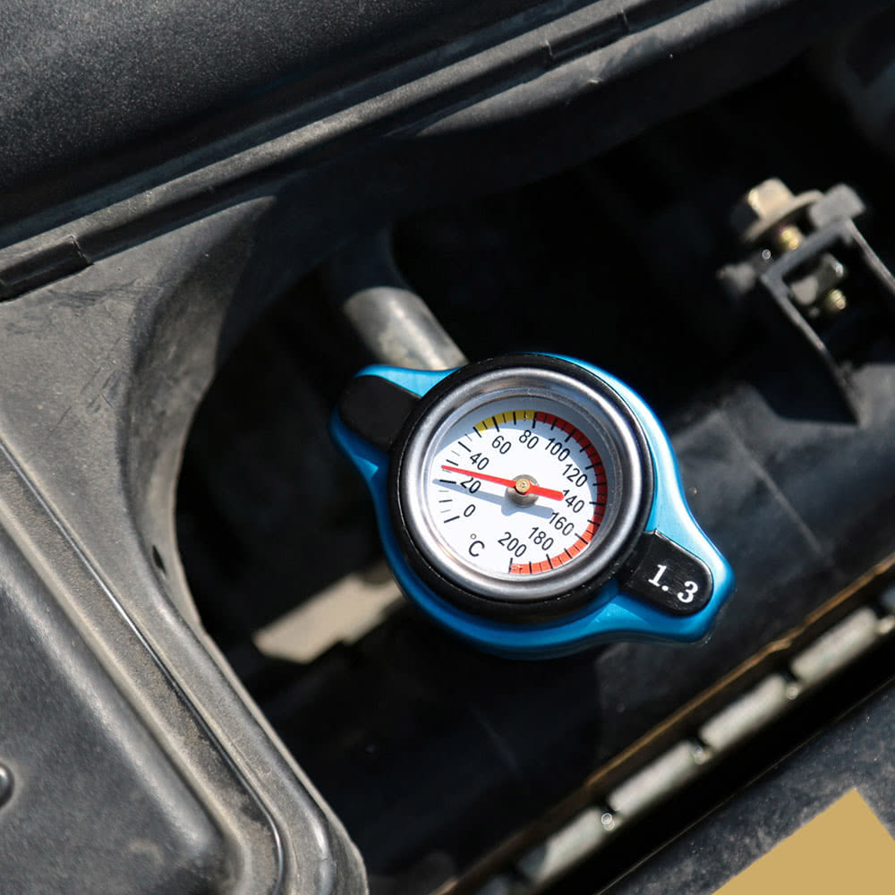 Universal Thermo Thermostatic Radiator Cap Cover with Water Temperature Gauge