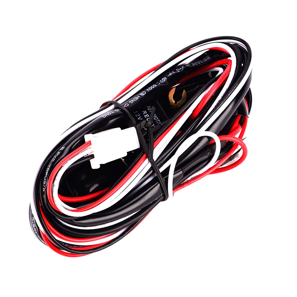 LED Light Bar Rocker On/Off Switch with Relay Wiring Harness Kit 12V 40A for Jeep RV Boat Trailer