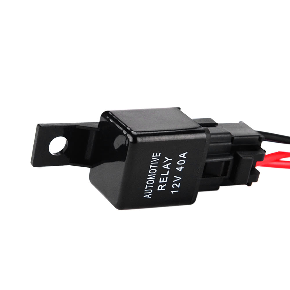 LED Light Bar Rocker On/Off Switch with Relay Wiring Harness Kit 12V 40A for Jeep RV Boat Trailer