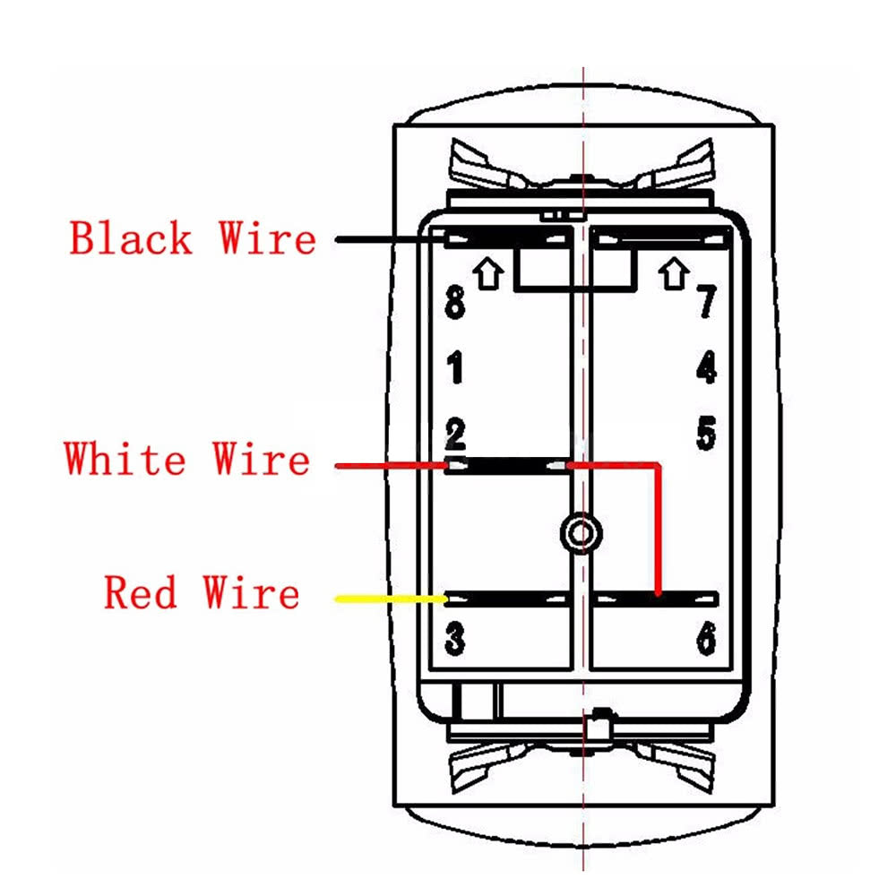 LED Light Bar Rocker On/Off Switch with Relay Wiring Harness Kit 12V 40A for Jeep RV Boat Trailer