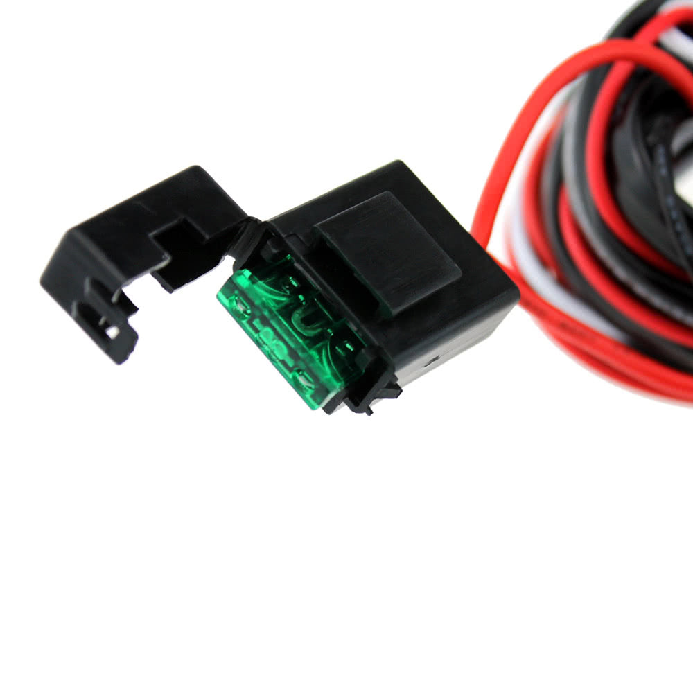 LED Light Bar Rocker On/Off Switch with Relay Wiring Harness Kit 12V 40A for Jeep RV Boat Trailer