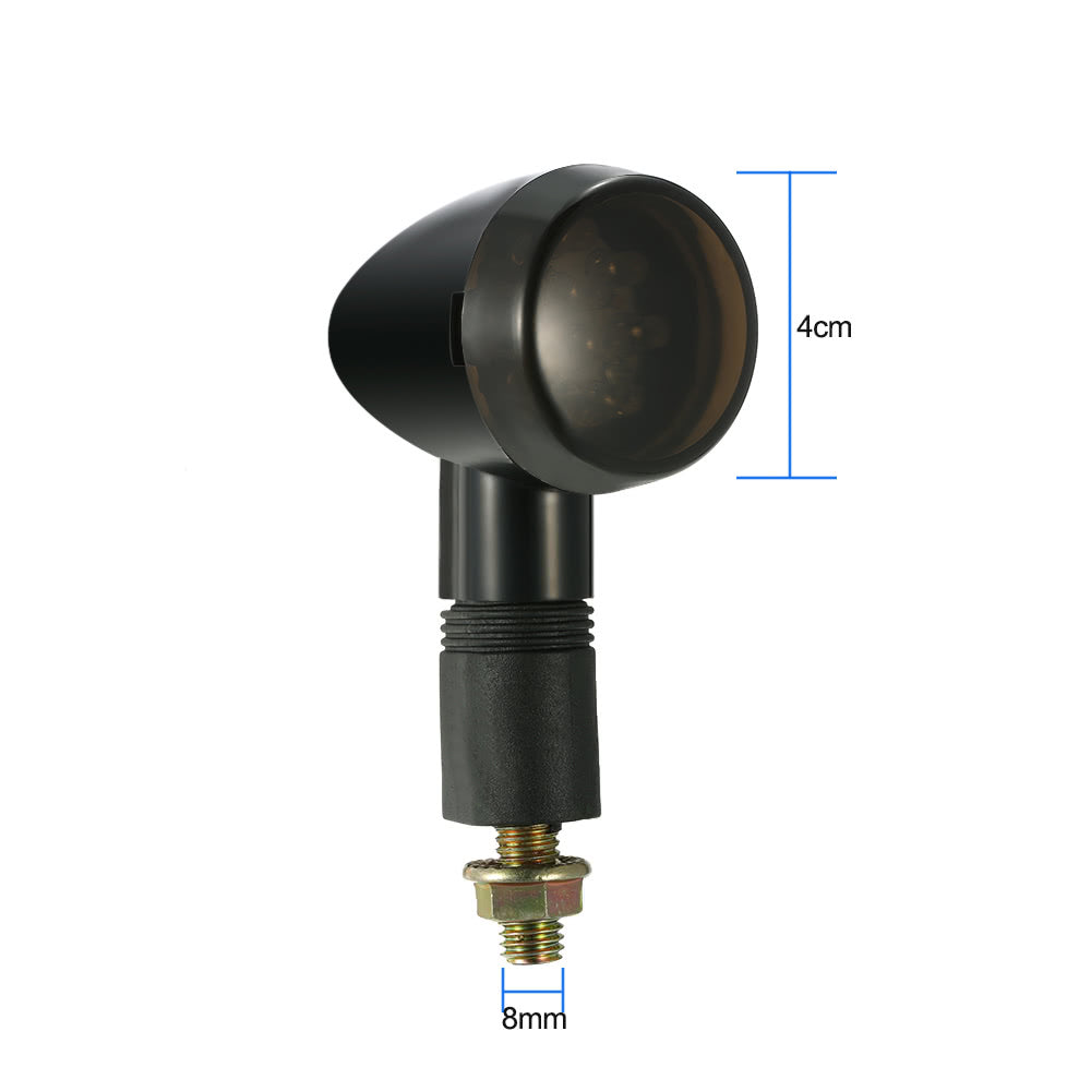 Motorcycle LED Turn Signal Light Universal for Harley Cafe Racer Pack 2