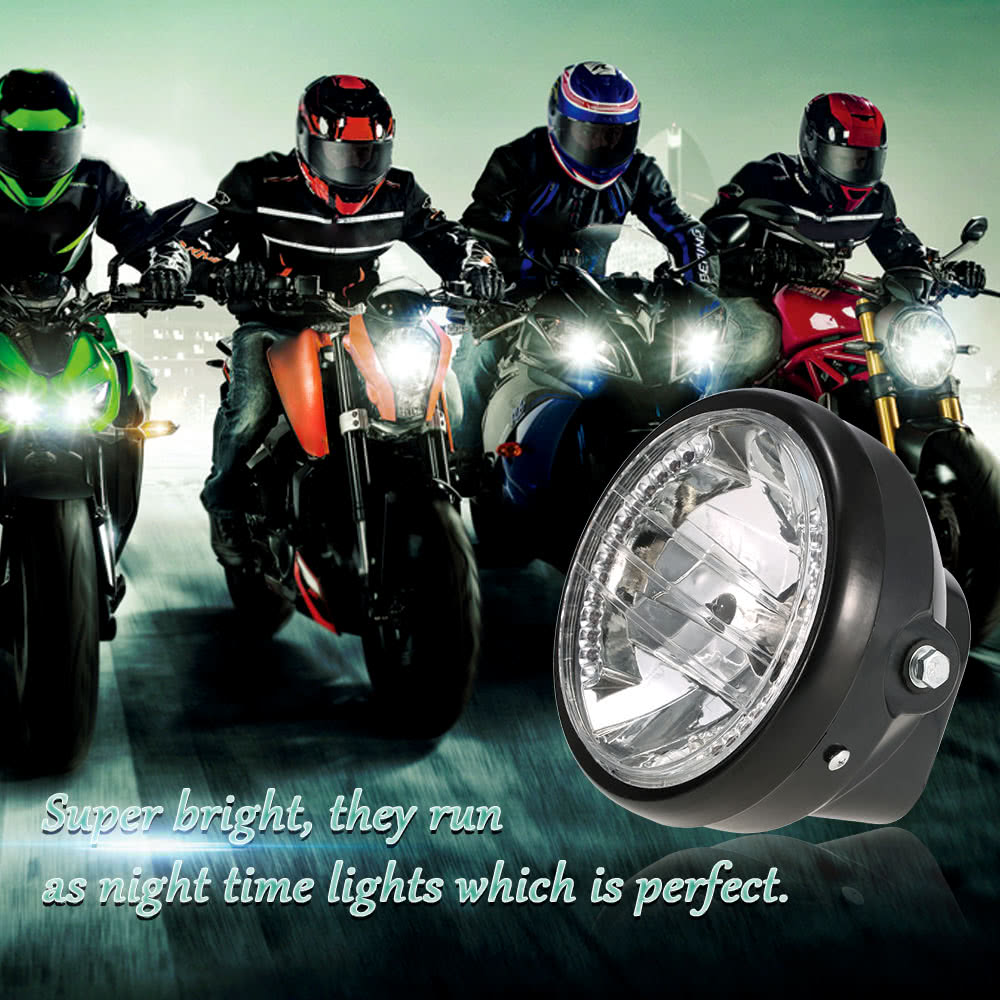 7" Motorcycle Headlight Round LED Turn Signal Indicators