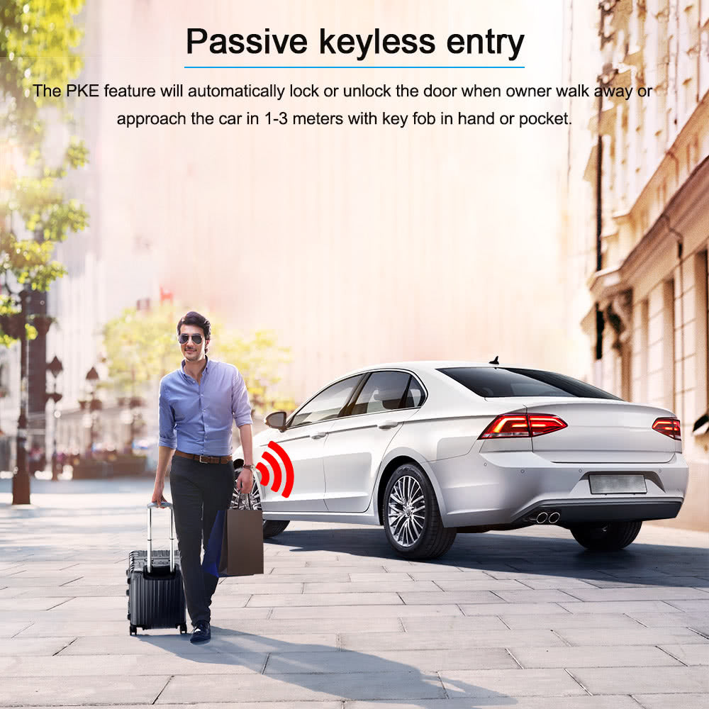 Universal Version Smart Key PKE Passive Keyless Entry Car Alarm System engine start button Remote Engine Start Open and close windows