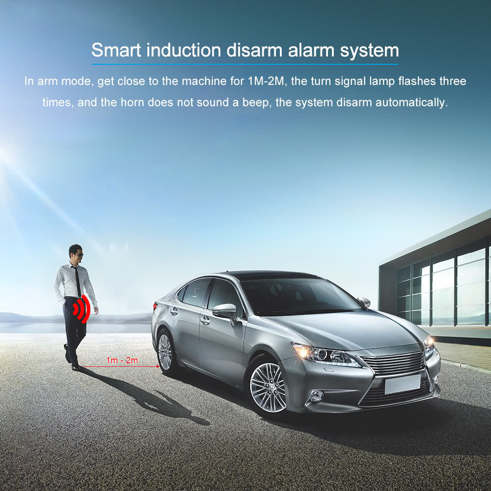Universal Version Smart Key PKE Passive Keyless Entry Car Alarm System engine start button Remote Engine Start Open and close windows