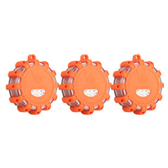 3Pack LED Road Flares Flashing Warning Light Roadside Safety for Car Boat Truck