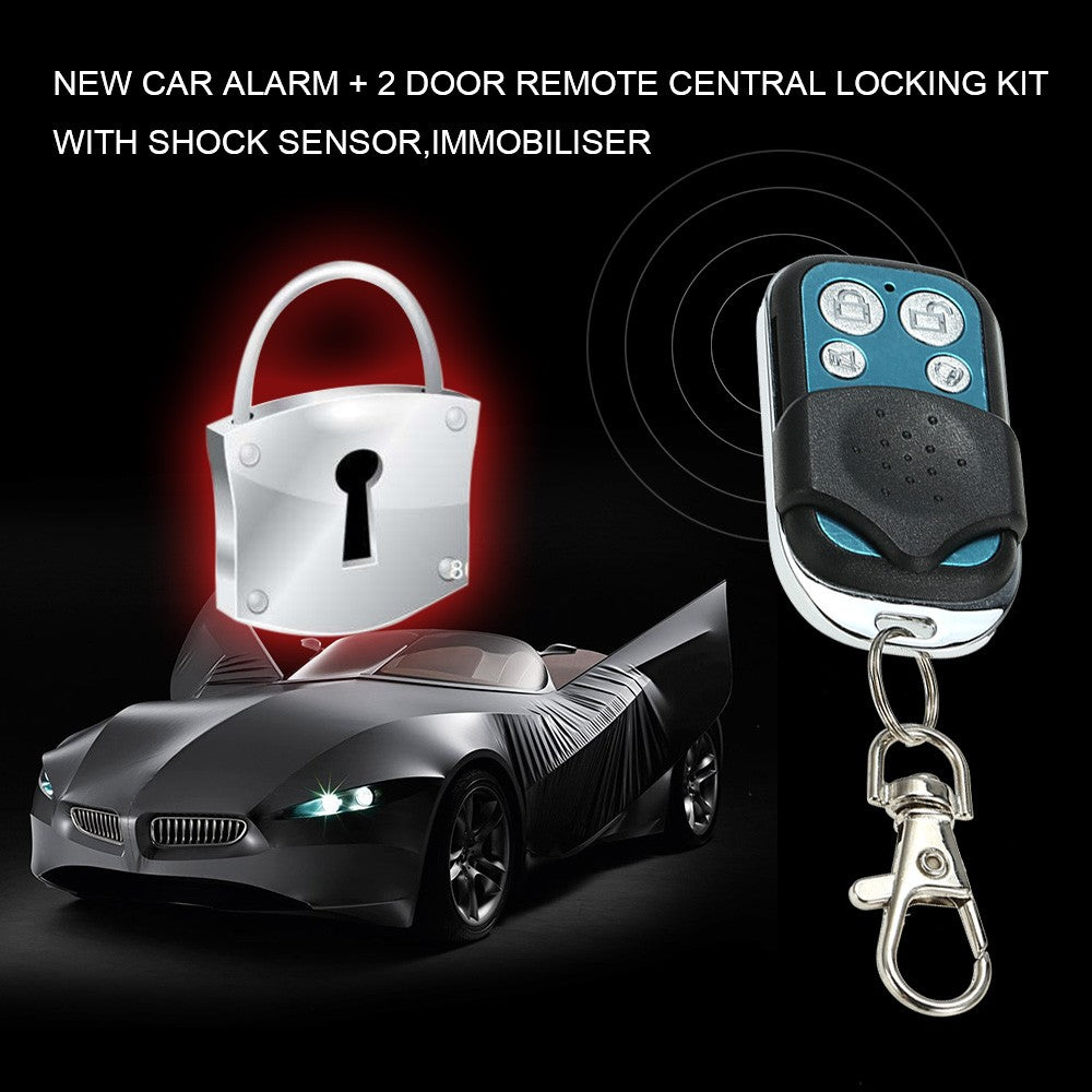 Car Alarm + 2 Door Remote Central Locking Kit