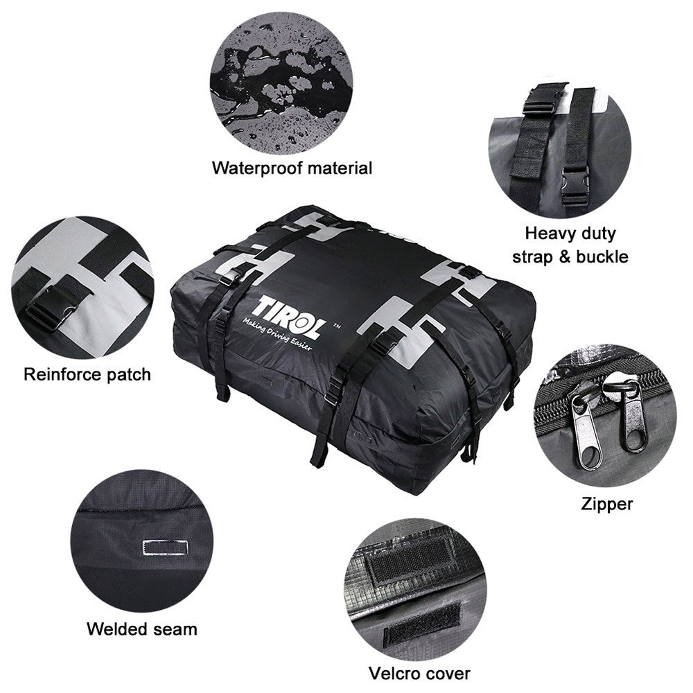 Waterproof Car Roof Top Carrier Cargo Luggage Travel Bag