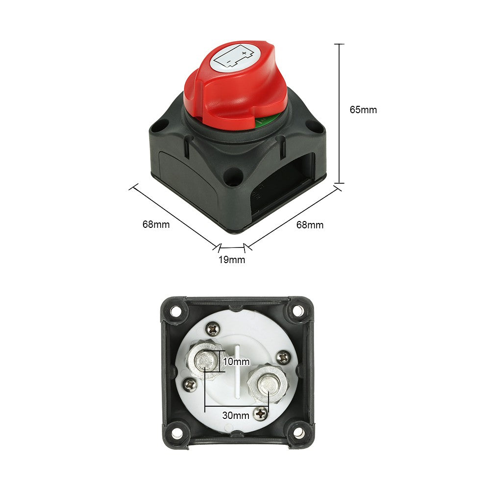 Car RV Marine Boat Battery Selector Isolator Disconnect Rotary Switch Cut On/Off