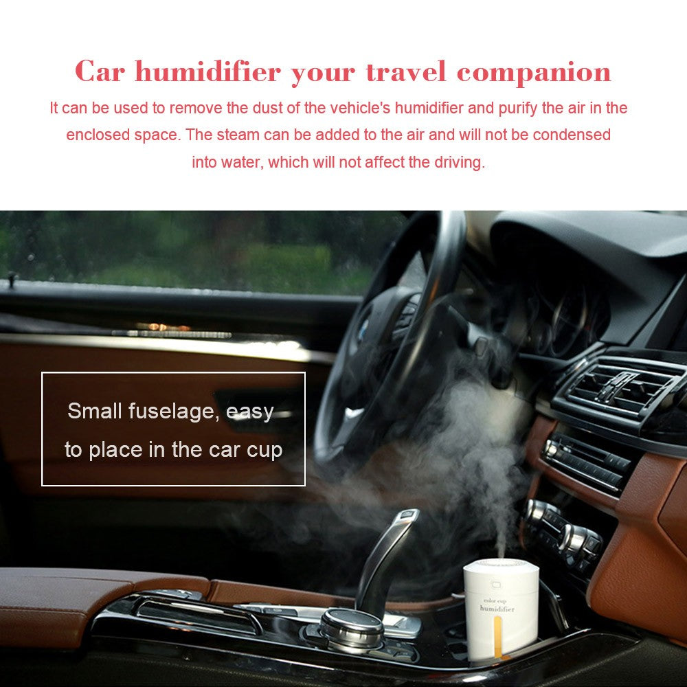 Portable Timing Mini Air Humidifier USB Ultrasonic Home Office Car