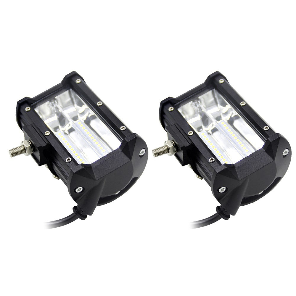 5inch 72W LED Light Bar Spot Beam Work Driving Fog Road Lighting for Jeep Car Truck SUV Boat Marine