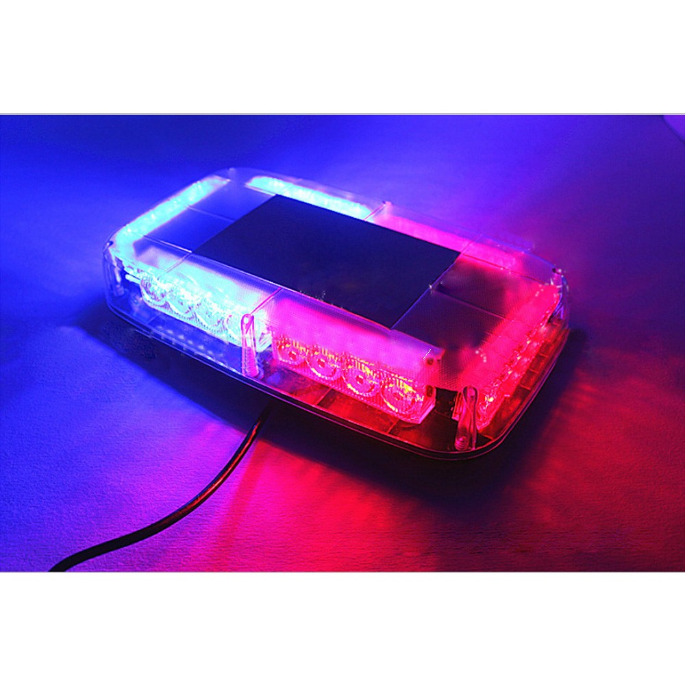 Car Roof Led Strobe Lights Bar Police Emergency Warning Fireman Flash red and blue 12v