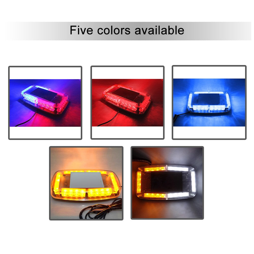 Car Roof Led Strobe Lights Bar Police Emergency Warning Fireman Flash red and blue 12v