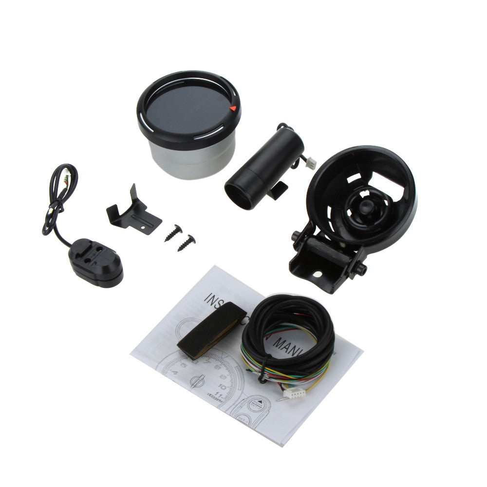 3.5" Tachometer Gauge Kit RED LED 11000 RPM Meter with Adjustable Shift Light+Stepping Motor