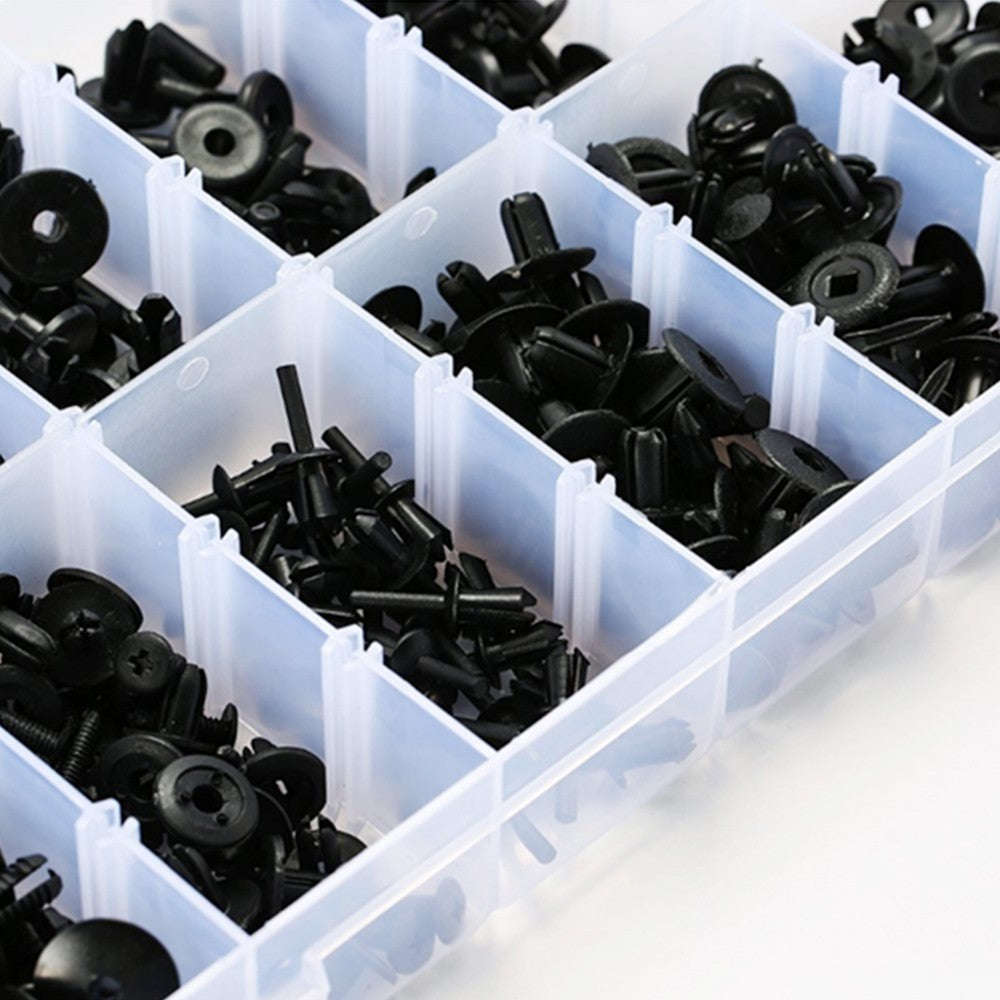 350PCS Auto Fastener Kit Car Universal Plastic Nylon Fixing Clip Rivet