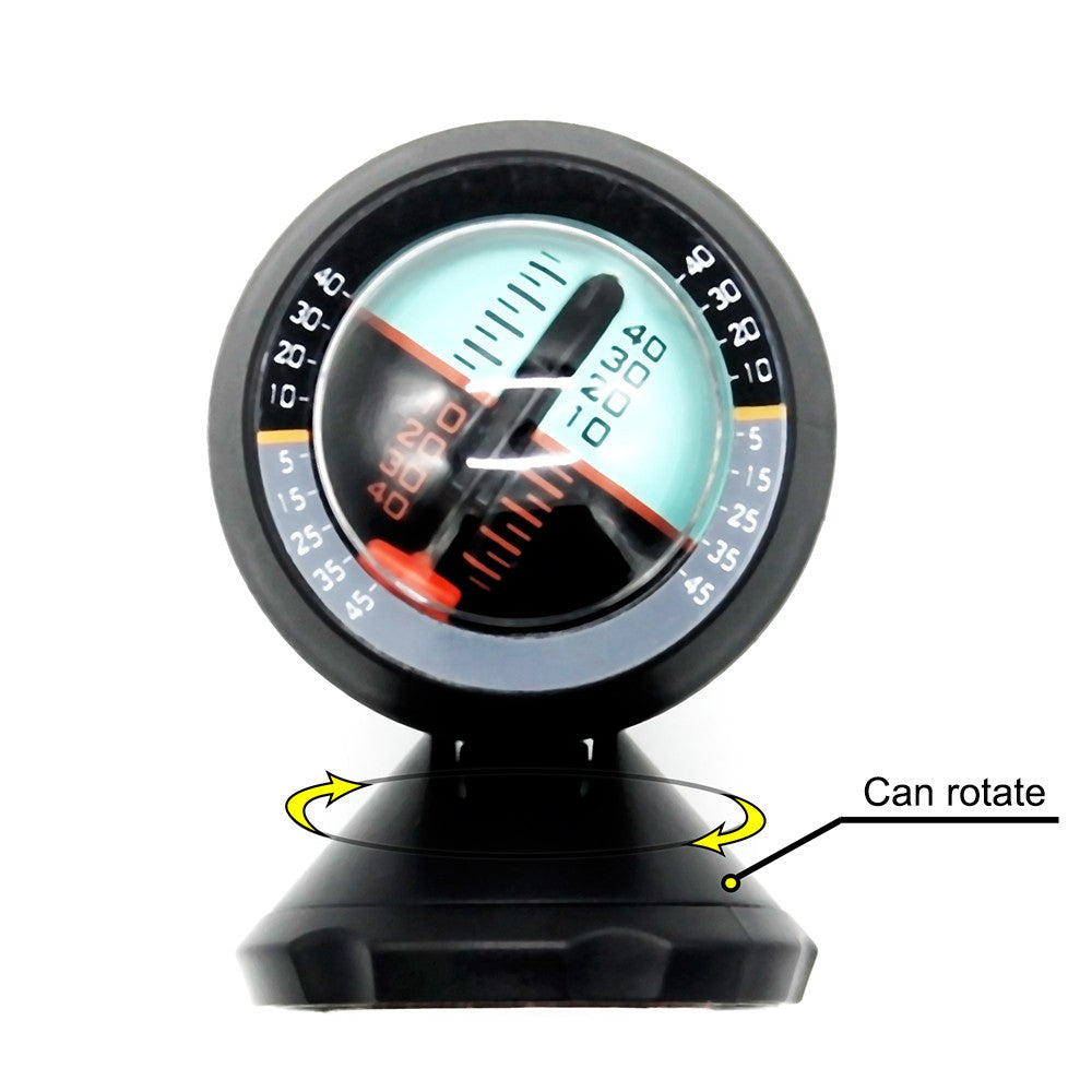Car Vehicle Inclinometer Angle Slope Tilt Indicator Level Meter Gradient Balancer Upgrade and Downgrade Slopemeter Finder Tool