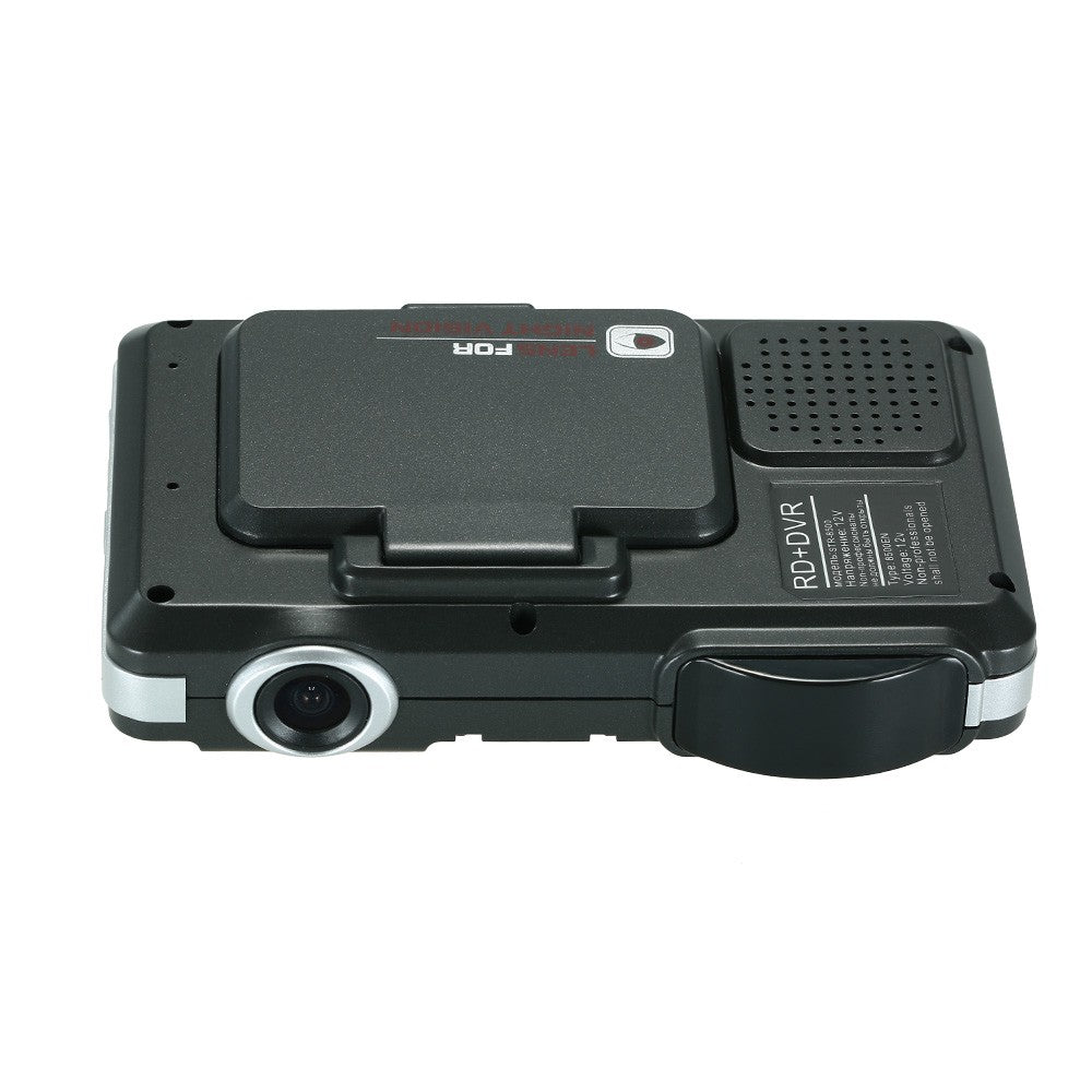 Anti Radar Detector Car DVR 2 in 1 720P Dash Cam Speed with Full Band Mute Button Loop Recording G-Sensor