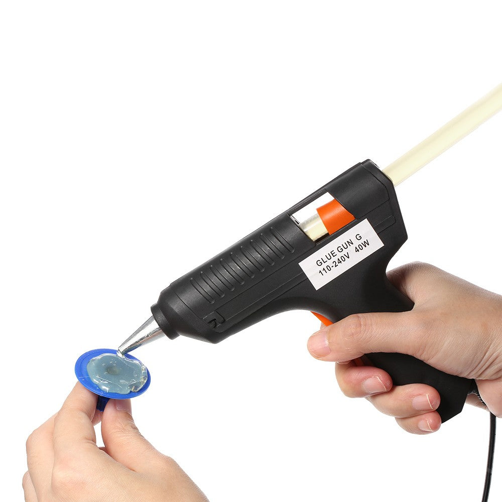 Hot Melt Glue Gun Paintless Dent Repair Tool +10pcs Sticks 40W