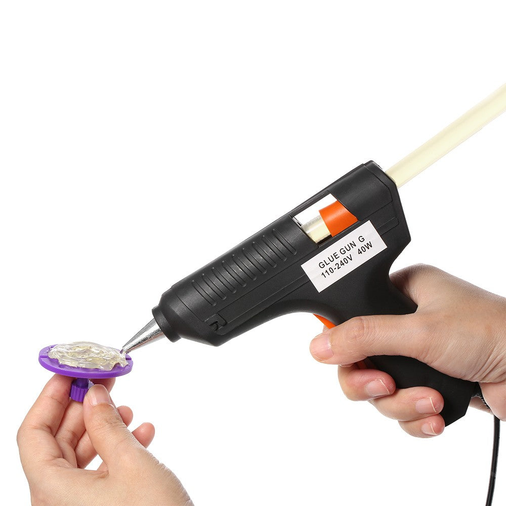 Hot Melt Glue Gun Paintless Dent Repair Tool +10pcs Sticks 40W