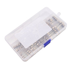 Fast-blow Car Glass Fuses Tube Assorted Kit 100Pcs