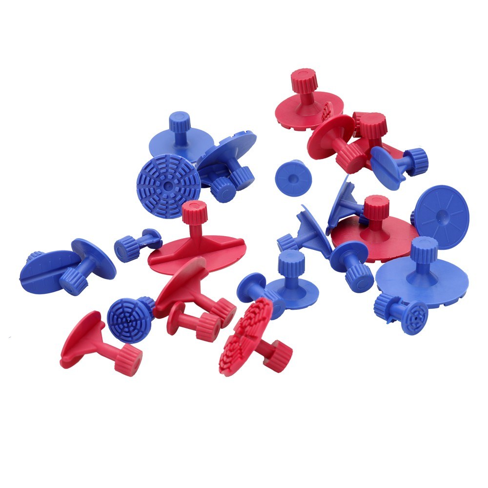31pcs 2-in-1 Two Ways Puller Slide Hammer Tabs Suction Cup Hand of Cars Paintless Dent Repair Tools
