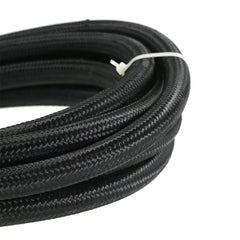 Nylon Braided Fuel Hose Oil Cooler 1M Black