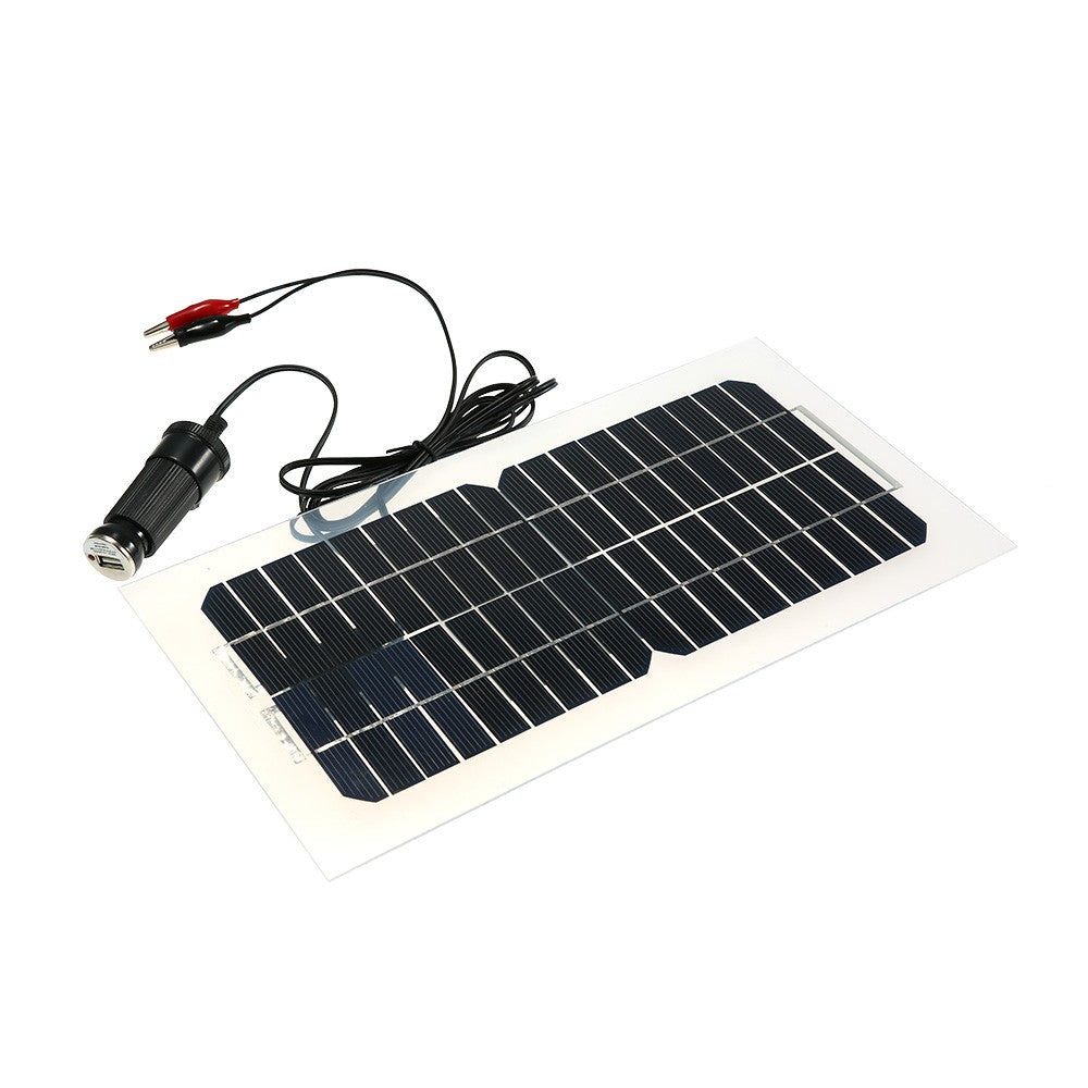 Semi Flexible Solar Panel With Cables 18V 5.5W 31.5 x 16.5 0.15CM