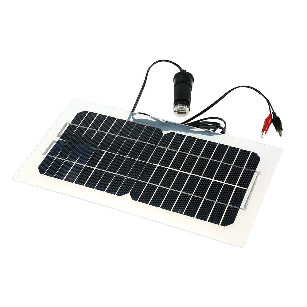 Semi Flexible Solar Panel With Cables 18V 5.5W 31.5 x 16.5 0.15CM