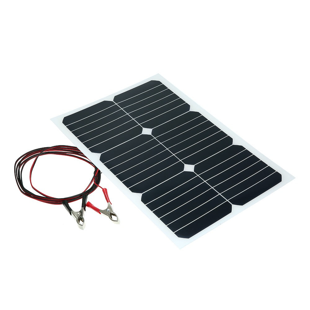 20W 12V Mono Semi-flexible Solarpanel With Sunpower Chip For Battery Charger Boats Cara