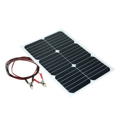 20W 12V Mono Semi-flexible Solarpanel With Sunpower Chip For Battery Charger Boats Cara