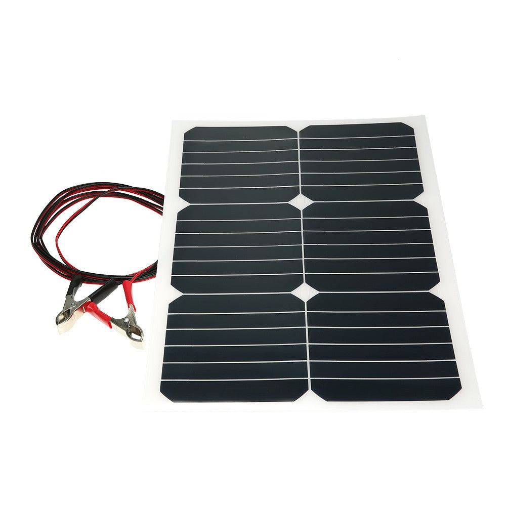20W 12V Mono Semi-flexible Solarpanel With Sunpower Chip For Battery Charger Boats Cara