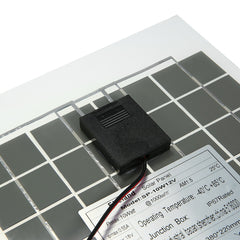 Transparent Epoxy Resin Solar Panel With Alligator Clip Wire 12V 10W 38 X 22 CM