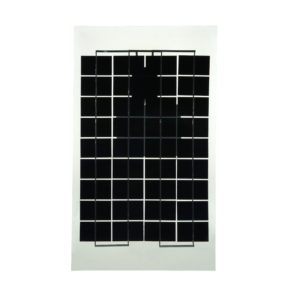 Transparent Epoxy Resin Solar Panel With Alligator Clip Wire 12V 10W 38 X 22 CM