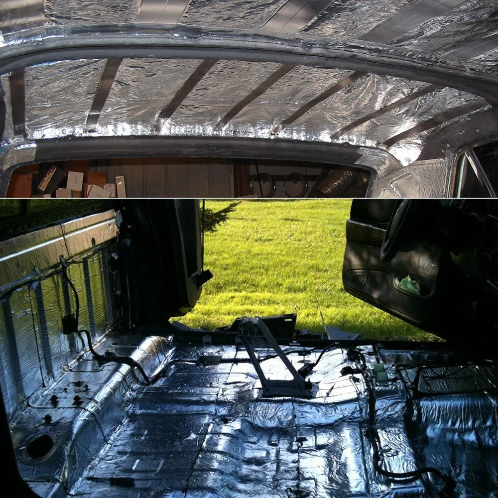 Auto Car Truck Firewall Heat Sound Deadener Insulation Mat 10mm 500x2000mm 20〃x79〃