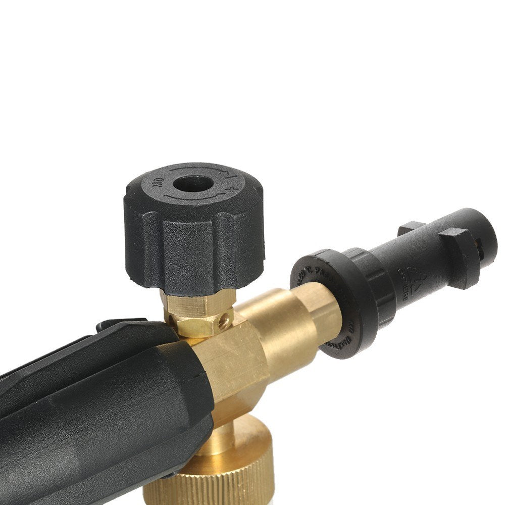 Adjustable Car Wash Watering Can 1L with HDPE and Brass Soap Foam Pressure Washer Spray Cone Bottle