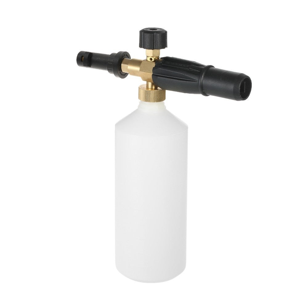 Adjustable Car Wash Watering Can 1L with HDPE and Brass Soap Foam Pressure Washer Spray Cone Bottle