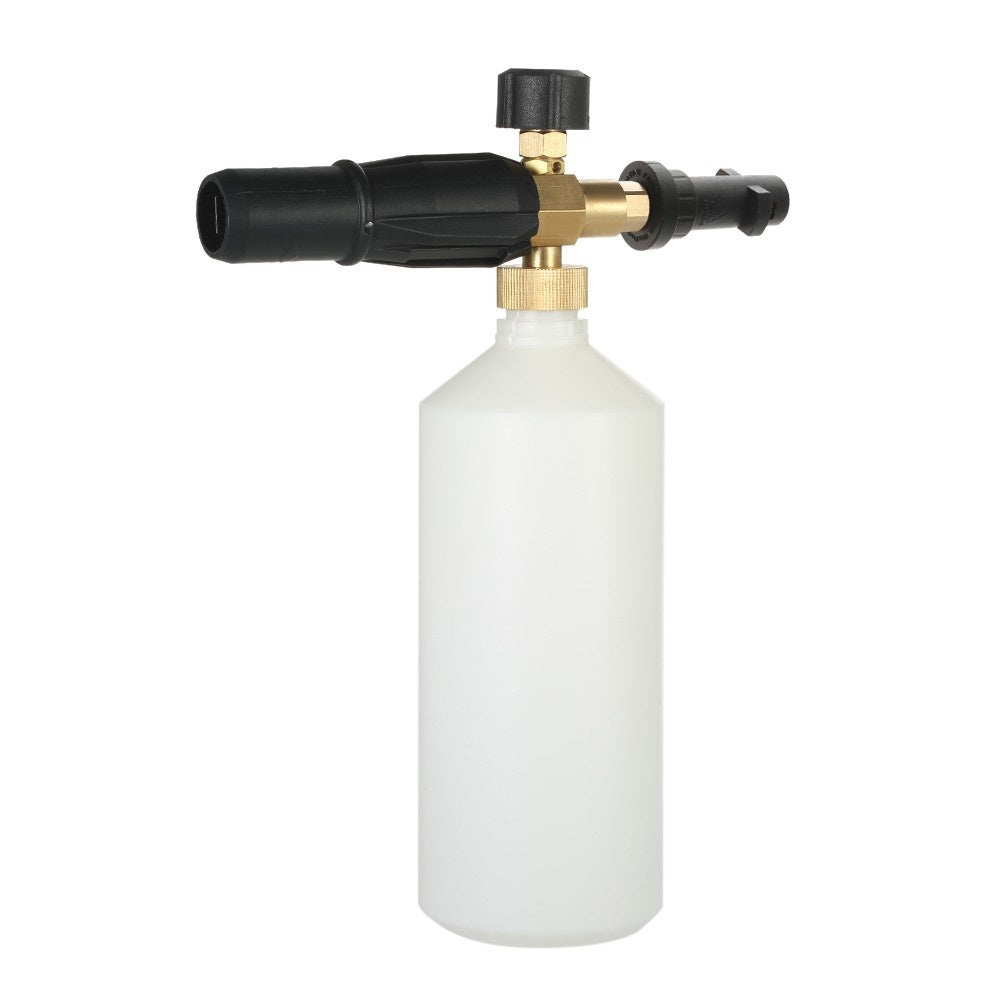 Adjustable Car Wash Watering Can 1L with HDPE and Brass Soap Foam Pressure Washer Spray Cone Bottle