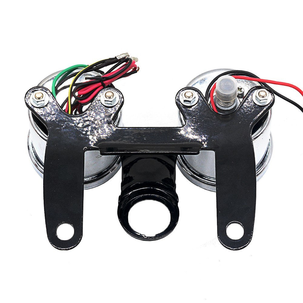 2-in-1 Motorcycle Odometer Speedometer Tachometer Speed Meter 12V