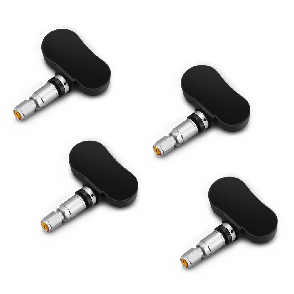 Tire Pressure Sensor Monitor System Wireless Solar Powered TPMS LCD Display with 4 Internal Sensors