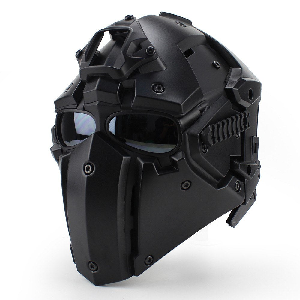 Motorcycle Helmet Full Face Bicycle Tactical Helmets Black