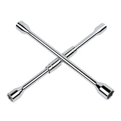 4 Way Wheel Cross Wrench Folding Car Tyre Repair Tools 17 19 21 23mm