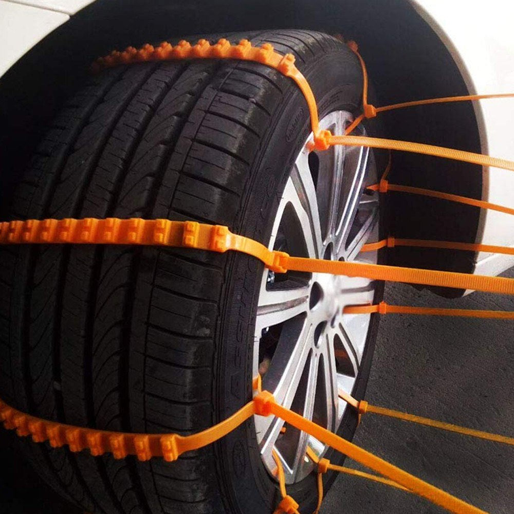 Universal Emergency Car Anti-skid Snow Chain 5 Pcs