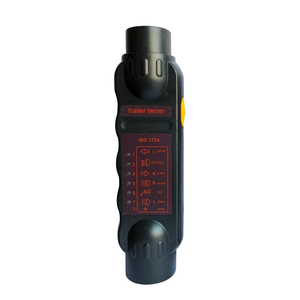 Vehicle Trailer 7Pin LED Light Cable Circuit Towing Plug Socket Tester 12V